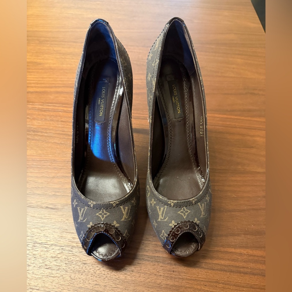 Louis Vuitton  Monogram High Heel Pumps